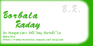 borbala raday business card